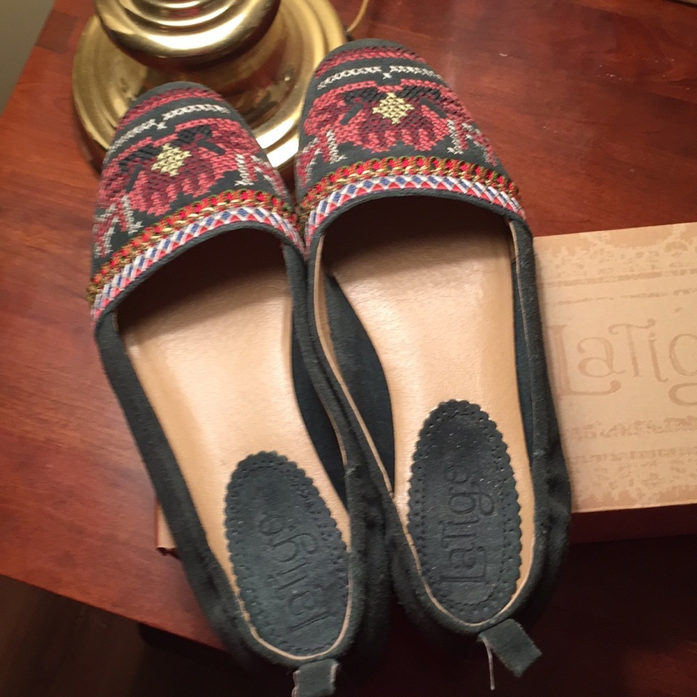 Latigo Basia Navy Suede Size 9